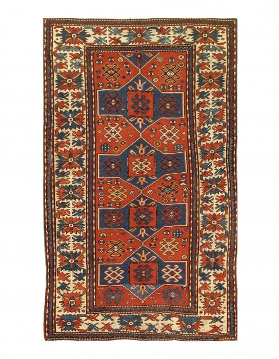Rust Antique Russain Kazak 5' 1'' X 8' 5'' (1 of 4)