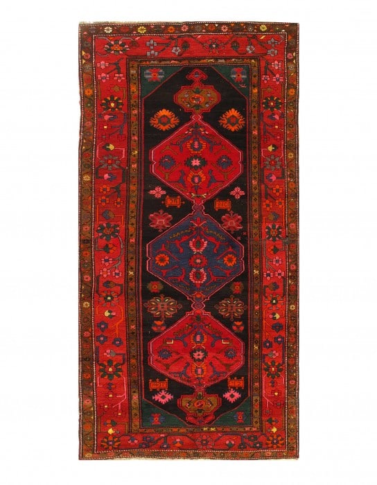 Navy Blue Fine Antique Russian Kazak 5'5'' X 11'5'': Navy Blue Fine Antique Russian Kazak 5'5'' X 11'5'' - Circa 1900, Kazak, Hand-Knotted, Lamb's Wool, 300 -D03269- 862.This item is part of our fine auction collection which includes many fine home acce