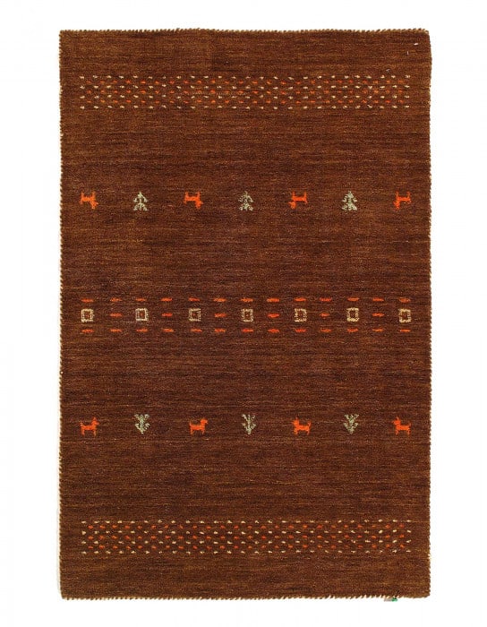 Fine Hand Knotted Persian Gabbeh Design 3' X 4'9'': Fine Hand Knotted Persian Gabbeh Design 3' X 4'9'' - New, Gabbeh, Hand-Knotted, Lamb's Wool, 300 -D12347- 862.This item is part of our fine auction collection which includes many fine home accessories