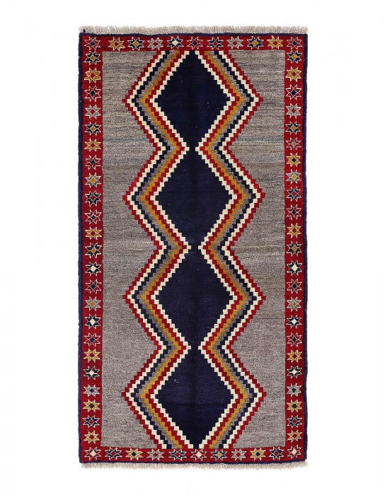 Persian Hand knotted Gabbeh rug 3'X 6' (1 of 3)