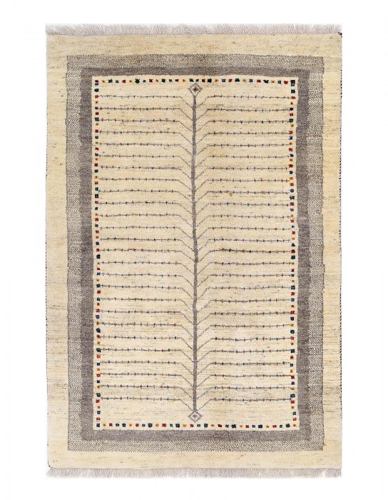 Persian Hand knotted Gabbeh rug 4'X 6' (1 of 3)
