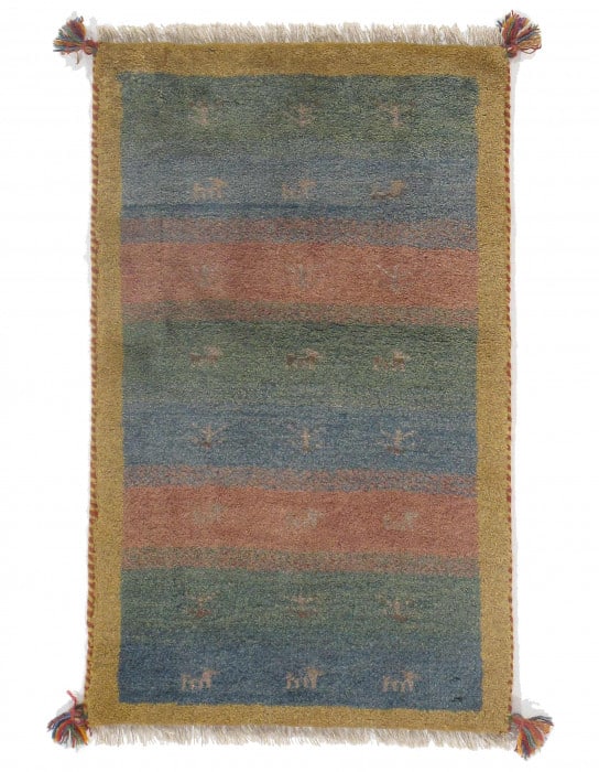 Fine Hand knotted Persian Gabbeh Rug 2'X 3' (1 of 3)