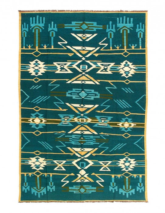 Pasargad Caucasian Tribal Style Flat Weave kilim 6'4'' X 9'8'': Pasargad Caucasian Tribal Style Flat Weave kilim 6'4'' X 9'8'' - New, Flat Weave, Hand-Knotted, Flat Weave, 300 -D14225- 862.This item is part of our fine auction collection which includes many fine h