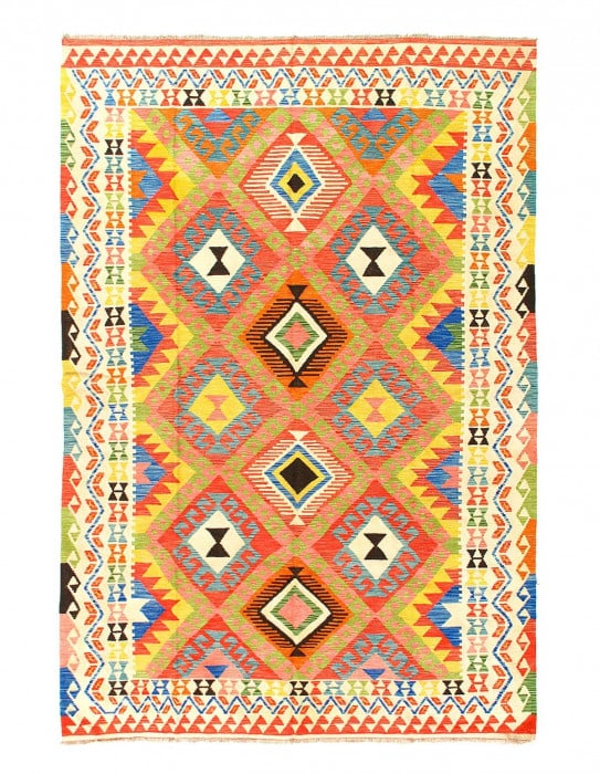 Pasargad Caucasian Tribal Style Flat Weave kilim 6'7'' X 10'3'' (1 of 3)