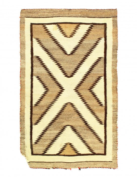 Antique Navaho rug 3'4"x 5'3' (1 of 3)