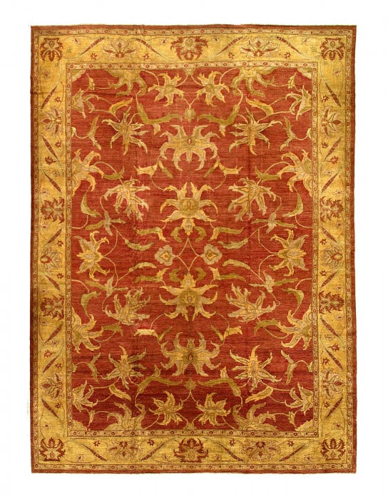 Brown Color Fine Hand knotted Farahan rug 14' X 19'6'': Brown Color Fine Hand knotted Farahan rug 14' X 19'6'' - New, Farahan, Hand-Knotted, Lamb's Wool, 300 -D08236- 862.This item is part of our fine auction collection which includes many fine home