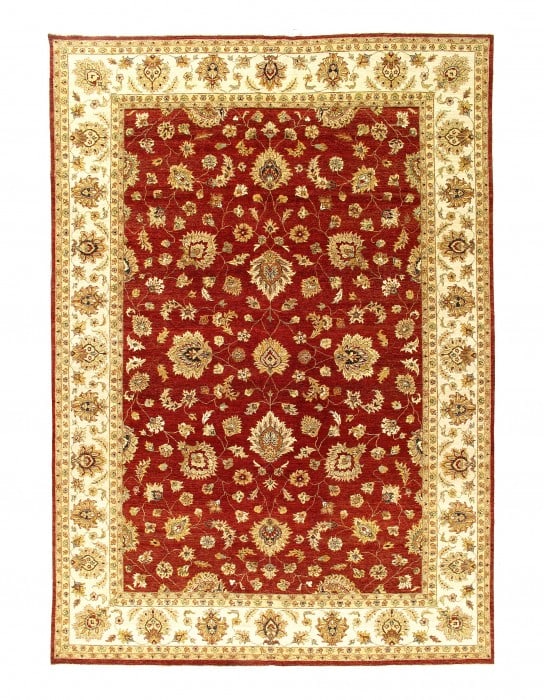 Rust Color Fine Hand Knotted Farahan Design 10' X 14'2'': Rust Color Fine Hand Knotted Farahan Design 10' X 14'2'' - 2010, Farahan, Hand-Knotted, Lamb's Wool, 300 -D11603- 862.This item is part of our fine auction collection which includes many fine home acc
