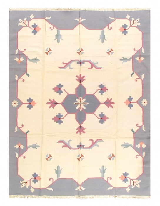 Ivory Color Hand Woven Rug 9' X 12' (1 of 4)