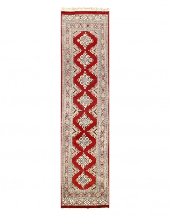 Red Fine Hand Knotted Bokhara Runner 2'7'' X 11'5'': Red Fine Hand Knotted Bokhara Runner 2'7'' X 11'5'' - New, Bokhara, Hand-Knotted, Lamb's Wool, 300 -13385- 862.This item is part of our fine auction collection which includes many fine home accessorie