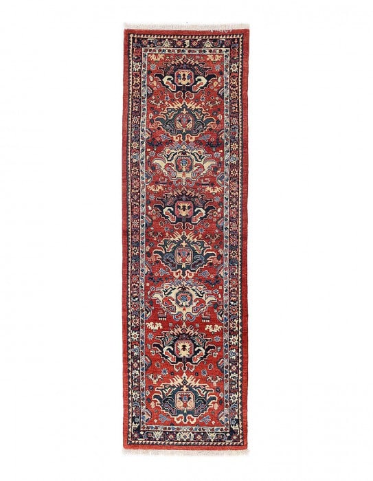 Red color Fine Hand knotted Persian Bidjar 2'1'' X 6'7'': Red color Fine Hand knotted Persian Bidjar 2'1'' X 6'7'' - New, Bidjar, Hand-Knotted, Lamb's Wool, 300 -D13494- 862.This item is part of our fine auction collection which includes many fine home acces