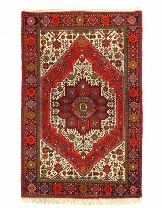 Fine Hand Knotted Vintage Persian Bidjar 2'6'' X 4'1'' (1 of 3)