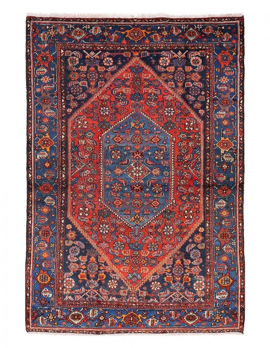 Fine Hand knotted Persian Bidjar rug 4'X 6'3" (1 of 3)