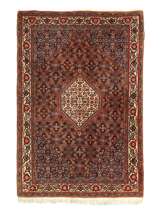 Fine hand knotted Persain Bidjar 3'8'' X 5'8'': Fine hand knotted Persain Bidjar 3'8'' X 5'8'' - New, Bidjar, Hand-Knotted, Lamb's Wool, 300 -52848- 862.This item is part of our fine auction collection which includes many fine home accessories
