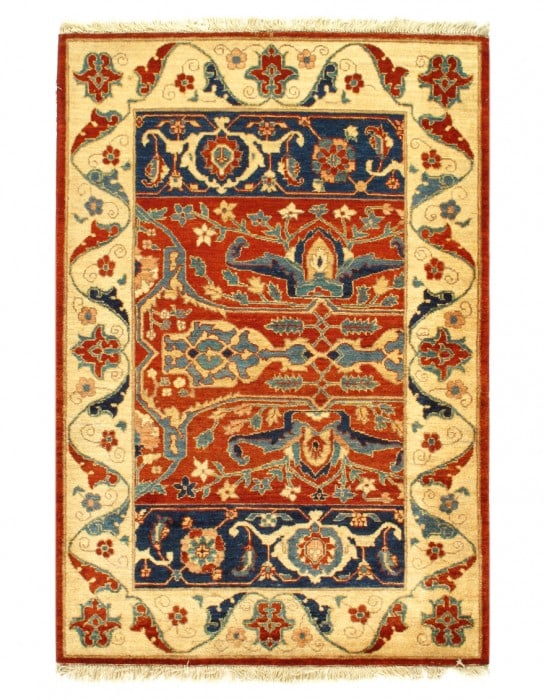 Rust Persian Bidjar Design 3' X 5': Rust Persian Bidjar Design 3' X 5' - New, Bidjar, Hand-Knotted, Lamb's Wool, 300 -25283- 862.This item is part of our fine auction collection which includes many fine home accessories including antiqu