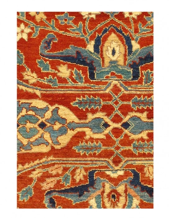Rust Persian Bidjar Design 3' X 5' - 2