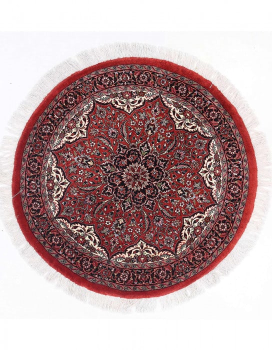 Fine Hand knotted Persian Bidjar round rug 3'6"X 3'6": Fine Hand knotted Persian Bidjar round rug 3'6"X 3'6" - NEW, Bidjar, Hand-Knotted, Lamb's Wool, 300 -D13610- 862.This item is part of our fine auction collection which includes many fine home