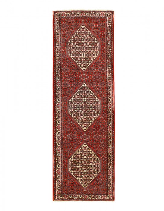 Fine Hand knotted Persian Bidjar runner 3'X 10': Fine Hand knotted Persian Bidjar runner 3'X 10' - NEW, Bidjar, Hand-Knotted, Lamb's Wool, 300 -D12600- 862.This item is part of our fine auction collection which includes many fine home accessories in