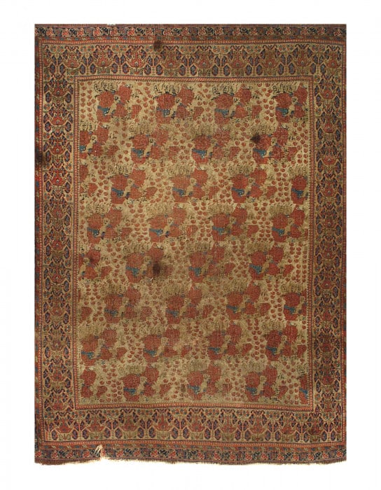 Late 19th Century Antique Persian Bidjar Rug 4'9"X 6' (1 of 3)
