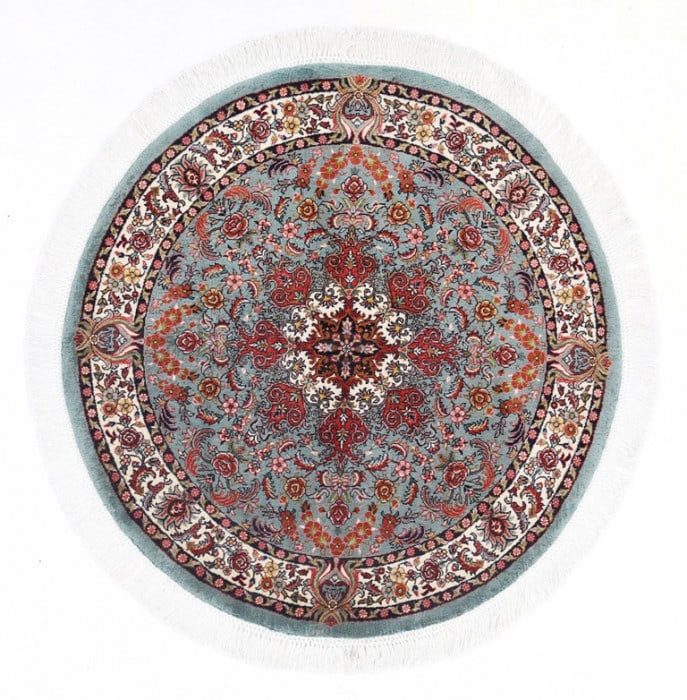 Fine Hand knotted Persian Bidjar round rug 3'5'' X 3'5'' (1 of 4)
