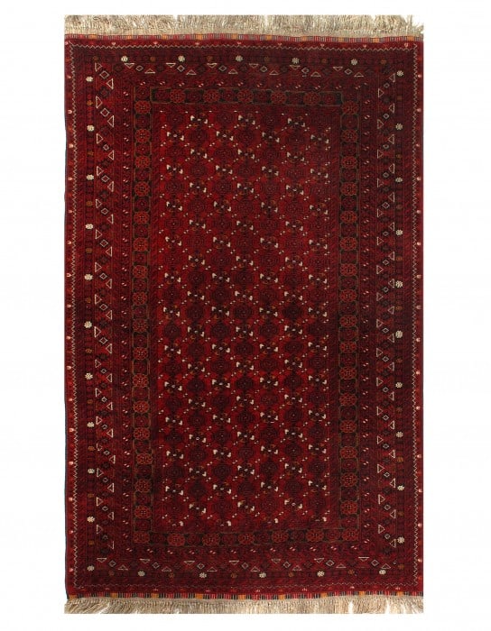 Rust Afghani Bashire 4'3"x6'5": Rust Afghani Bashire 4'3"x6'5" - Circa 1980, Beshir, Hand-Knotted, Lamb's Wool, 300 -D10027- 862.This item is part of our fine auction collection which includes many fine home accessories including an