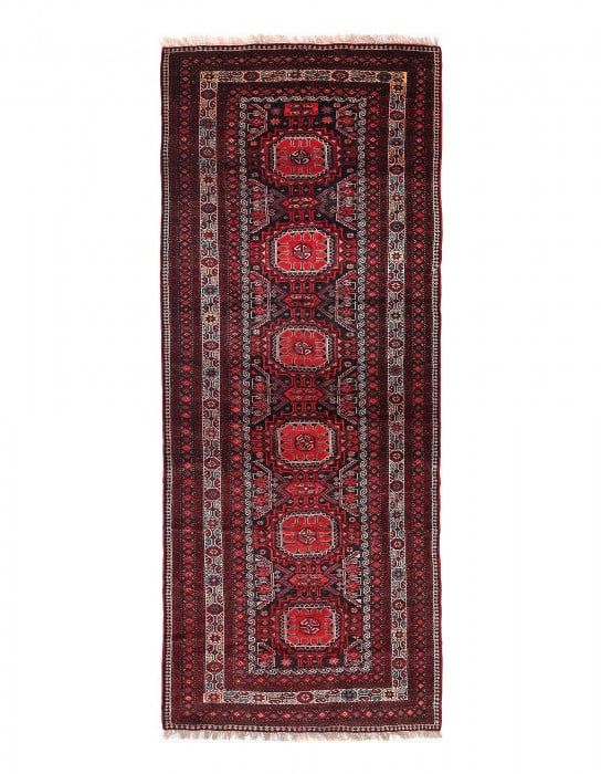 Fine Hand knotted Persian Balouchi Runner 3'7'' X 9'3'' (1 of 4)