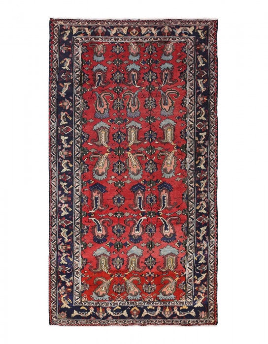 Persain Hand Knotted Antique Bakhtiari rug 4'11'' X 9': Persain Hand Knotted Antique Bakhtiari rug 4'11'' X 9' - Circa 1950, Bakhtiari, Hand-Knotted, Lamb's Wool, 300 -D13323- 862.This item is part of our fine auction collection which includes many fine ho