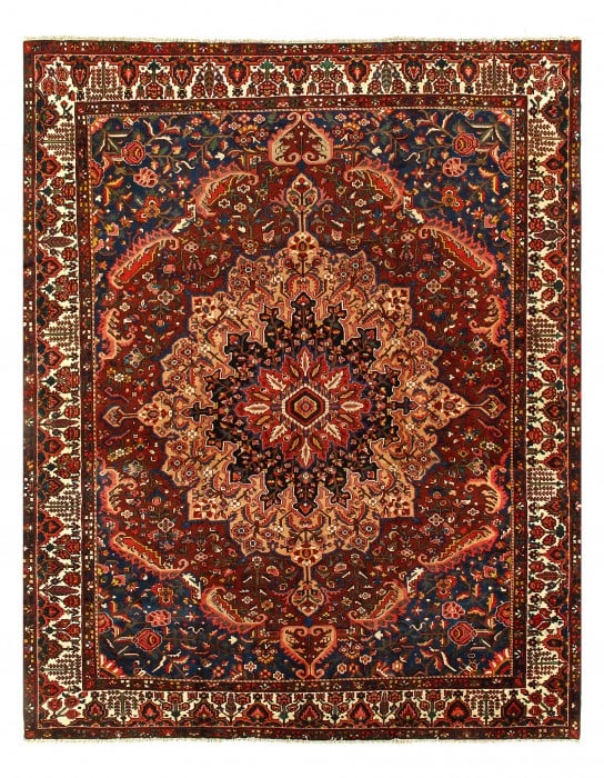 Antique Decorative Persian Bakhtiari Rug 13' X 16': Antique Decorative Persian Bakhtiari Rug 13' X 16' - circa 1920s, Bakhtiari, Hand-Knotted, Lamb's Wool, 300 -17476- 862.This item is part of our fine auction collection which includes many fine home a