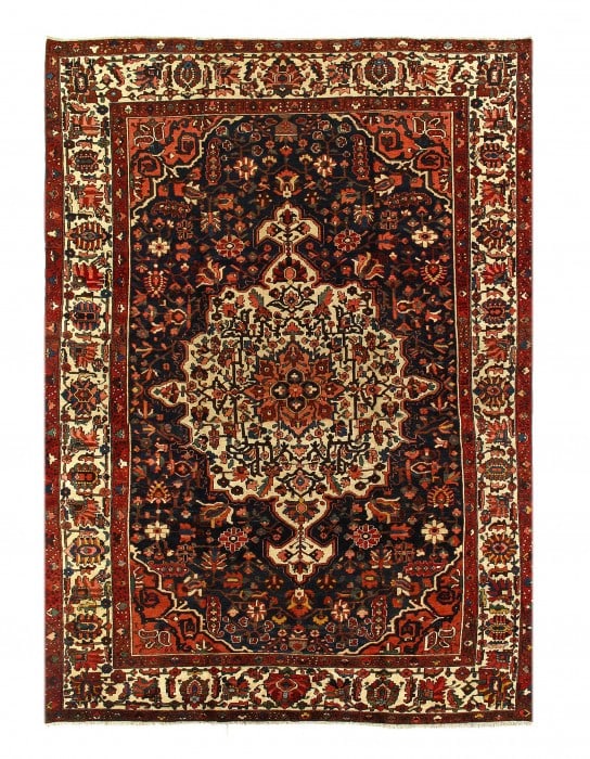 Persian Sami Antique Bakhtiari Hand-Knotted Rug 10'11'' X15'3'' (1 of 3)