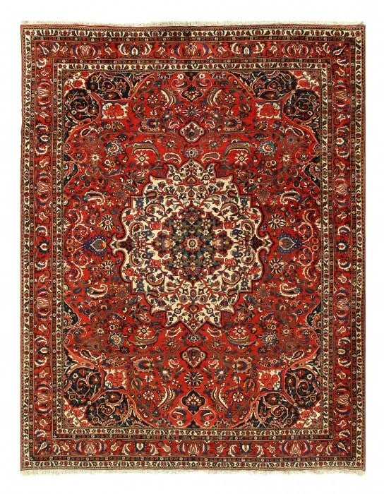 Persian Sami Antique Bakhtiari Hand-Knotted Rug 9'6'' X 12'7'': Persian Sami Antique Bakhtiari Hand-Knotted Rug 9'6'' X 12'7'' - Circa 1920, Bakhtiari, Hand-Knotted, Lamb's Wool, 300 -18385- 862.This item is part of our fine auction collection which includes many