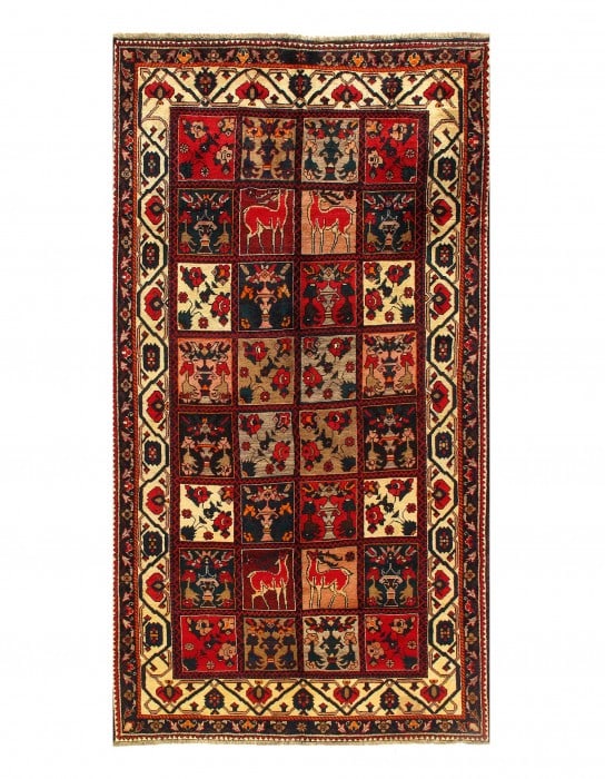 Persian Bakhtiari Rug - 5'7'' X 10'5'': Persian Bakhtiari Rug - 5'7'' X 10'5'' - Circa 1970, Bakhtiari, Hand-Knotted, Lamb's Wool, 300 -D11212- 862.This item is part of our fine auction collection which includes many fine home accessories i