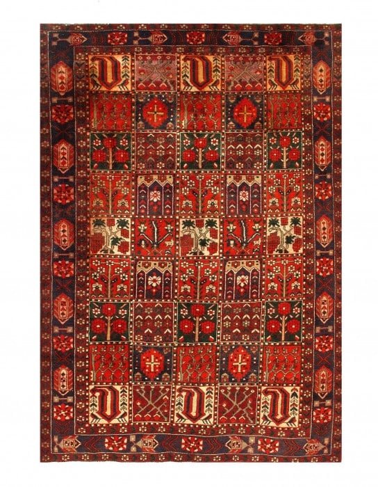 Persian Bakhtiari Rug - 6'7" x 9'5" (1 of 4)