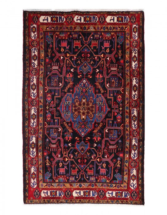 Persian Vintage hand knotted Bakhtiari 5'7'' X 9'2'' (1 of 4)
