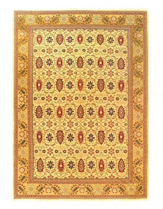 Gold Color Hand Knotted Bakhshayesh 10'2'' X 14'2'': Gold Color Hand Knotted Bakhshayesh 10'2'' X 14'2'' - New, Bakhshaish, Hand-Knotted, Flat Weave, 300 -24046- 862.This item is part of our fine auction collection which includes many fine home