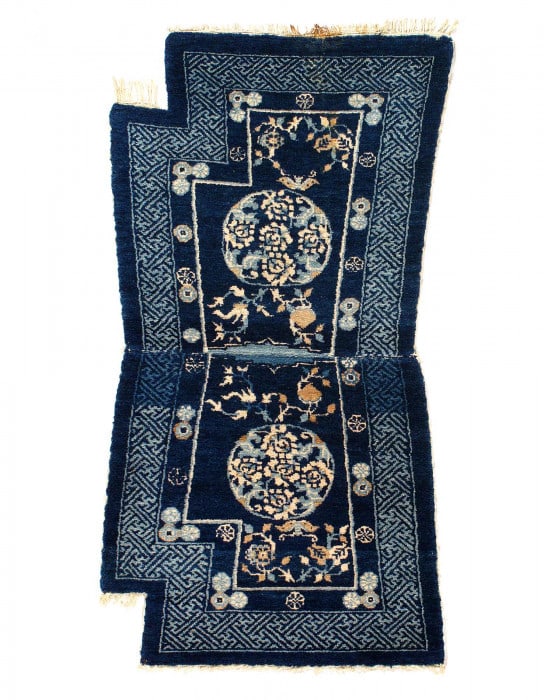 Antique Chinese Throne back Oriental Rug 2'3'' X 4'6'' (1 of 3)