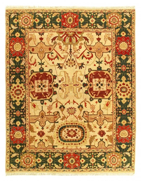 Fine Hand Knotted Agra Rug 8' X 10' (1 of 3)