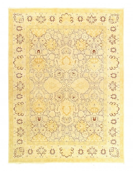 Ivory Fine Hand Knotted Agra rug 9' X 12': Ivory Fine Hand Knotted Agra rug 9' X 12' - New, Agra, Hand-Knotted, Lamb's Wool, 300 -D12008- 862.This item is part of our fine auction collection which includes many fine home accessories including