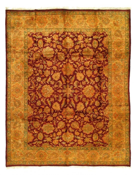 Fine Hand Knotted Agra rug 9' 1''X 12'1'' (1 of 4)