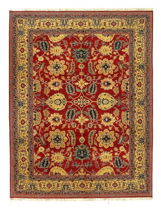 Fine Hand Knotted Agra rug 9' 2''X 12' (1 of 9)