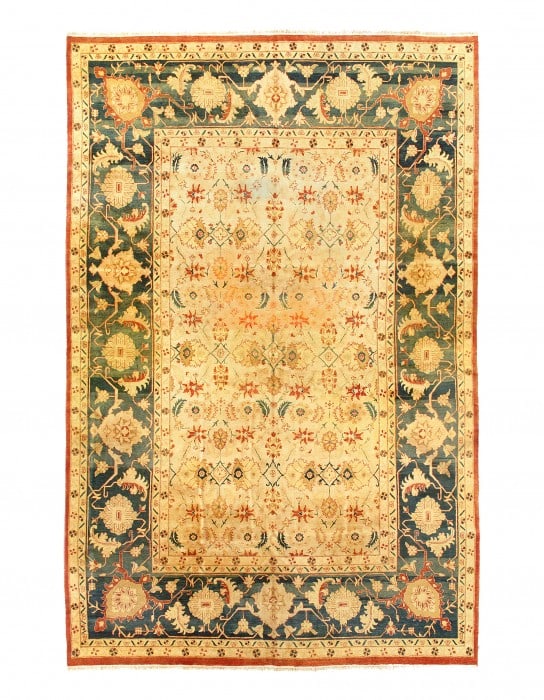 Ivory Fine Hand Knotted Agra 11'8'' X 17'6'': Ivory Fine Hand Knotted Agra 11'8'' X 17'6'' - , Agra, Hand-Knotted, Lamb's Wool, 300 -D11091- 862.This item is part of our fine auction collection which includes many fine home accessories including
