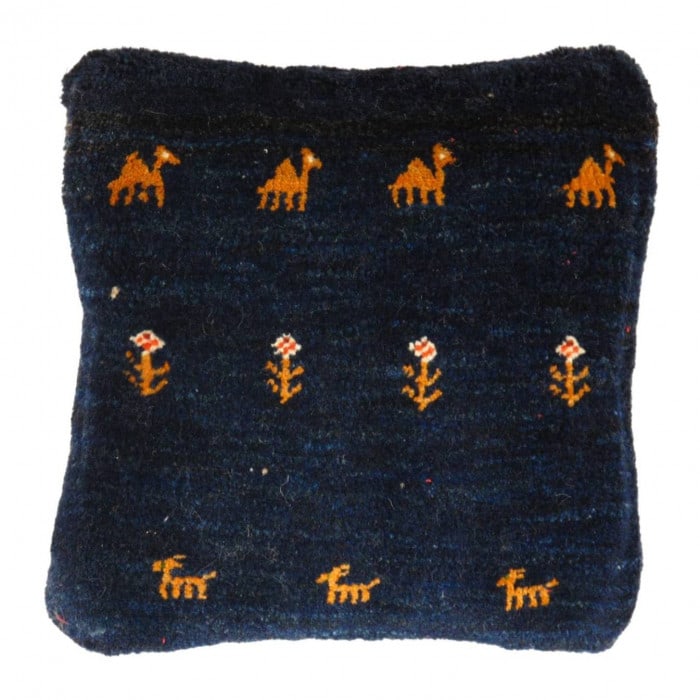 Fine Hand knotted Persian Gabbeh Pillow 14'' X 15'' (1 of 2)