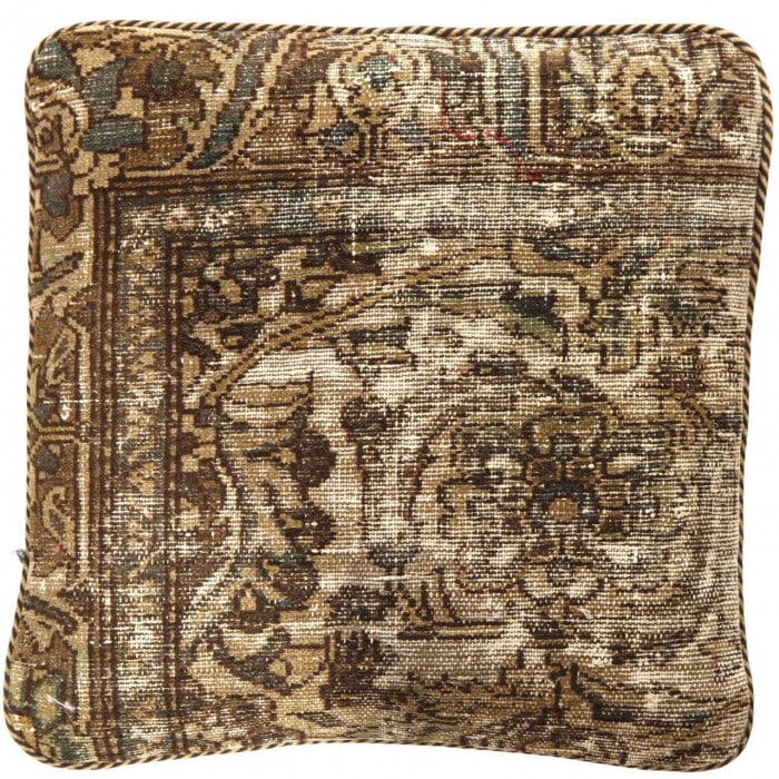 Pasargad Vintage Hand Knotted Farahan Rug Pillow 20": Pasargad Vintage Hand Knotted Farahan Rug Pillow 20" - N/A, Farahan, Hand-Woven, Lamb's Wool, 300 -K 190 B- 862.This item is part of our fine auction collection which includes many fine home accessori