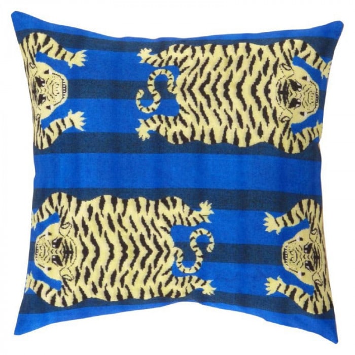 Turkish Fine Silk tiger Pillow 20" (1 of 2)