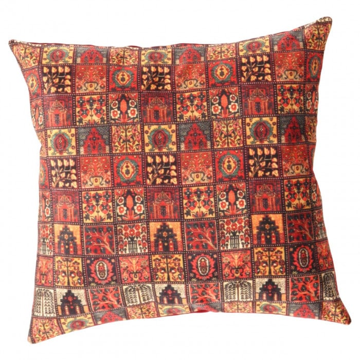 Pasargad velvet Throw Pillow 16'' X 16'': Pasargad velvet Throw Pillow 16'' X 16'' - New, Bakhtiari, Hand-made, Velvet Silk, 300 -TIR 310- 862.This item is part of our fine auction collection which includes many fine home accessories