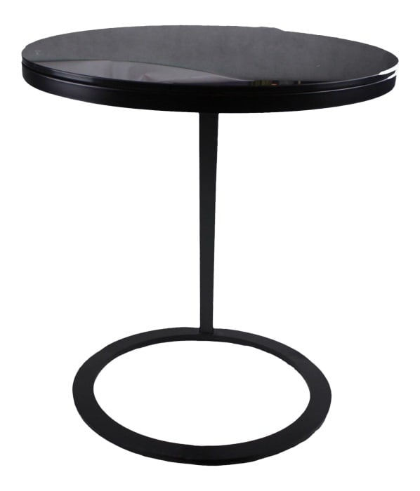 Charlotte Glass Top Side Table - 20X20X21 (1 of 5)