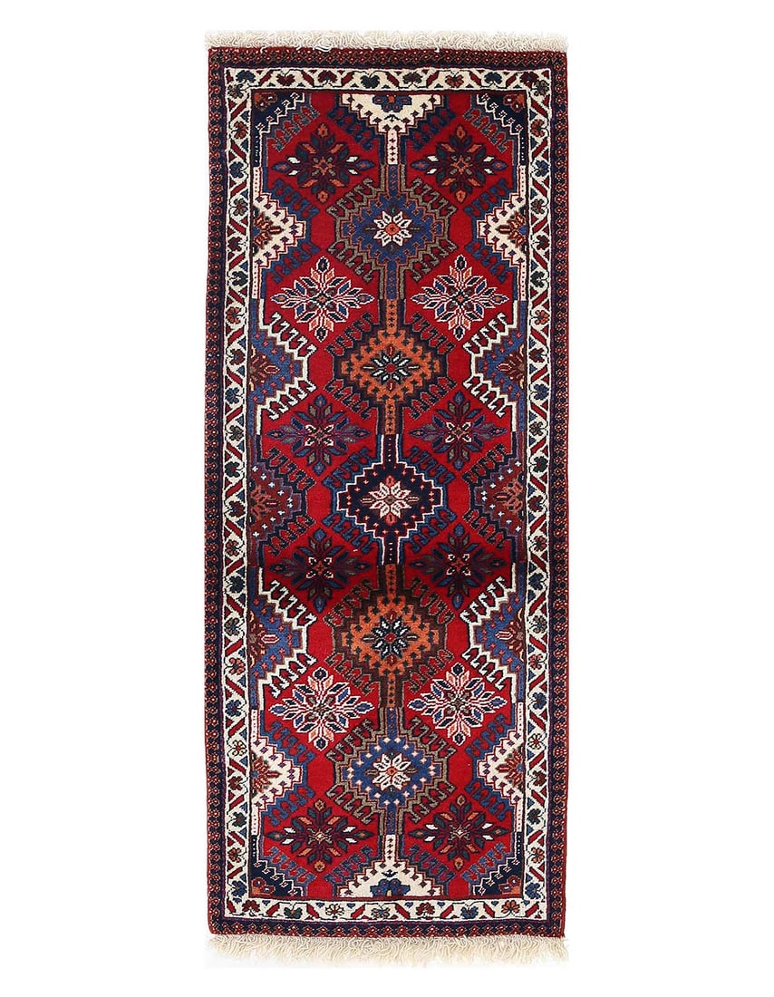 Fine Hand Hand Knotted Persian Yalameh runner 1'11"x 4'.9" (1 of 4)