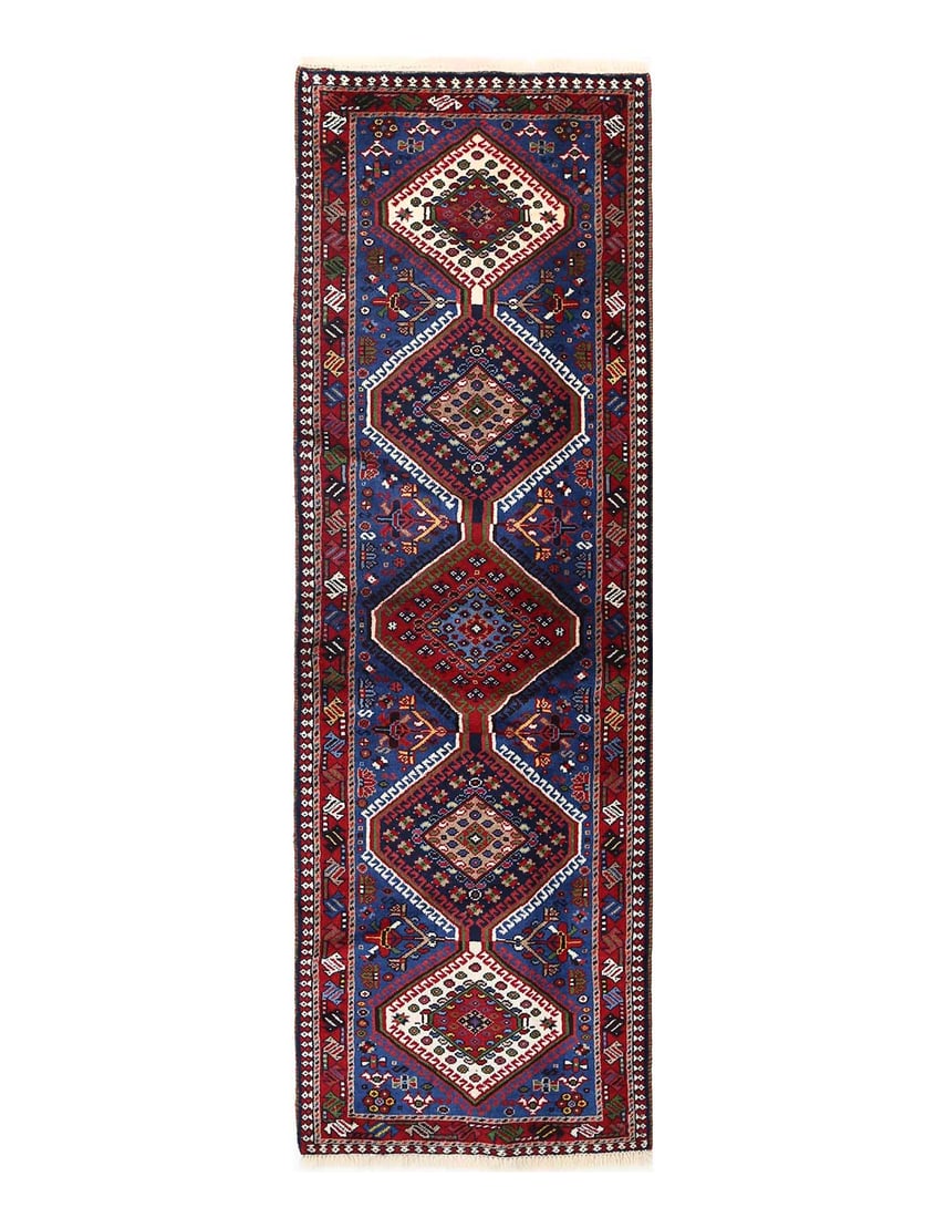 Fine Hand Hand Knotted Persian Yalameh runner 2'X 6'6": Fine Hand Hand Knotted Persian Yalameh runner 2'X 6'6" - New, Yalameh, Hand-Knotted, Lamb's Wool, 300 -D13628- 862.This item is part of our fine auction collection which includes many fine home access