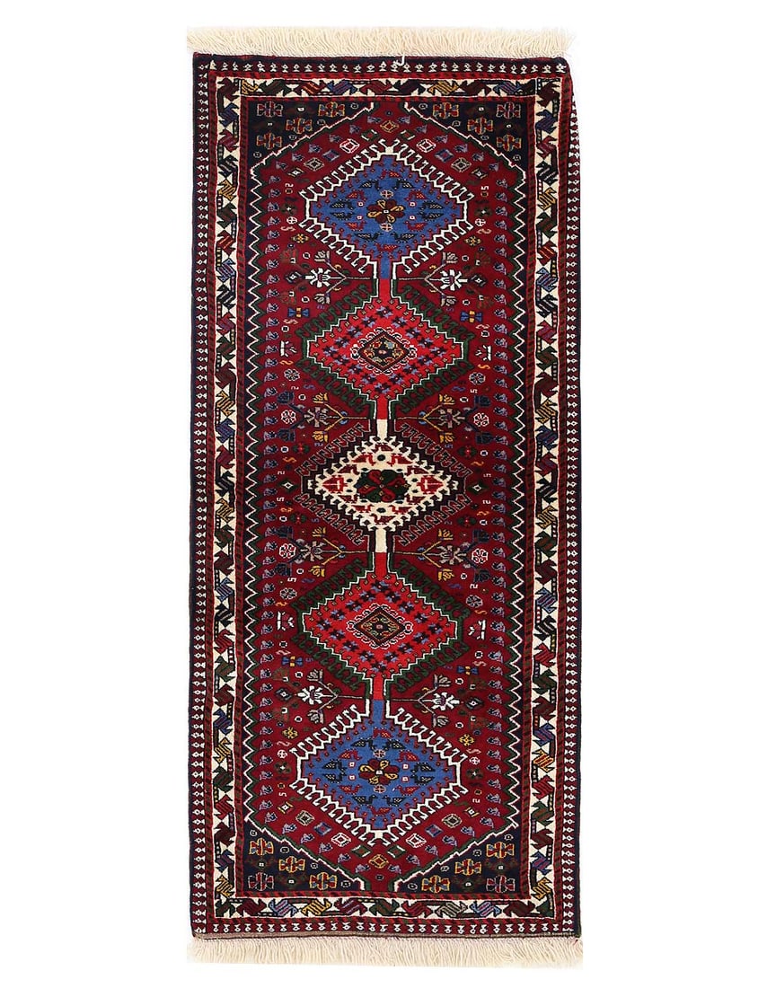 Fine Hand Hand Knotted Persian Yalameh runner 2'1' X 5'2 (1 of 4)