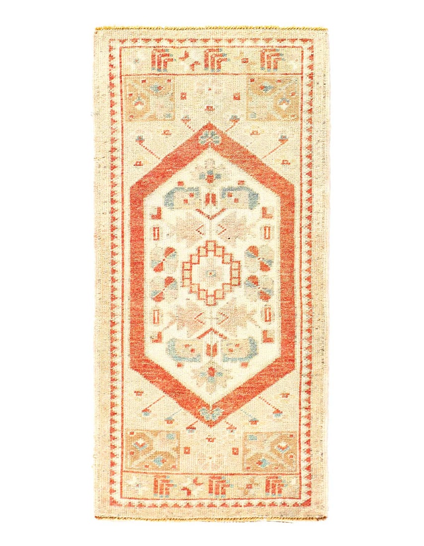 Antique Turkish Oushak Rug 1'8"X 3'4": Antique Turkish Oushak Rug 1'8"X 3'4" Antique, Oushak, Hand-Knotted, Lamb's Wool, 300 -D15429- 862.This item is part of our fine auction collection which includes many fine home accessories including