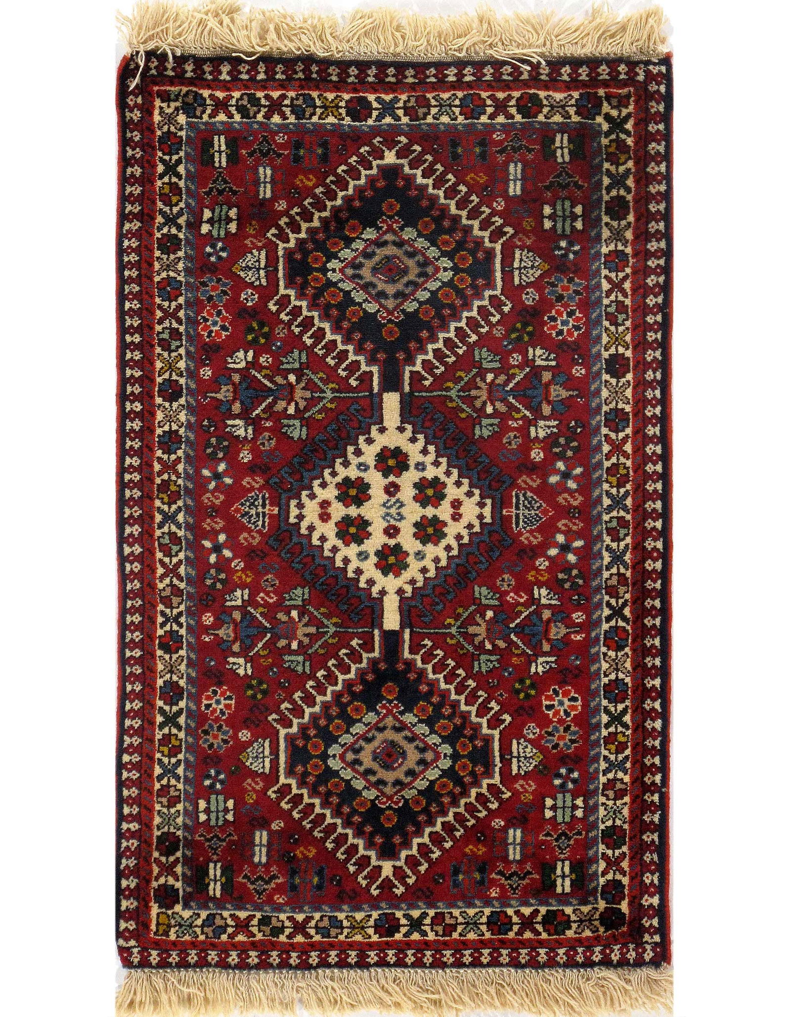 Red Persian yalameh 2' X 3'3" (1 of 4)