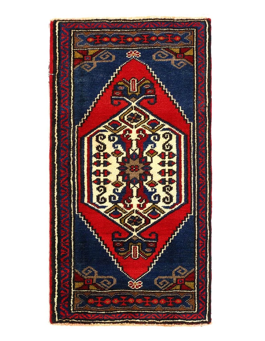 Antique Turkish Oushak Rug 1'9"x 3'6" (1 of 4)